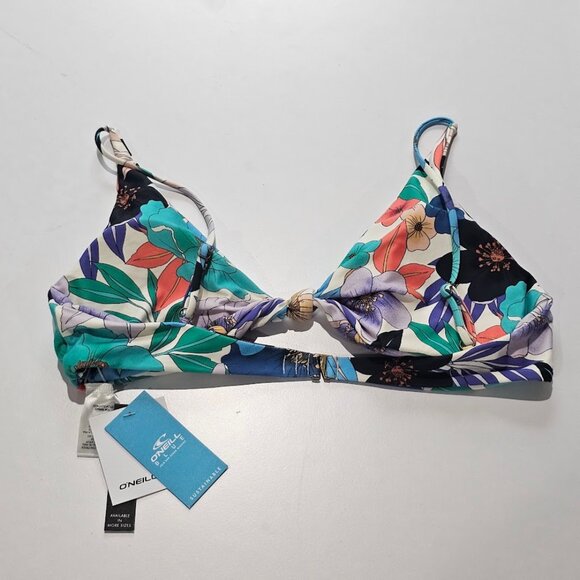 O'Neill Abbie Floral Pismo Bikini Swim Top - Picture 6 of 10